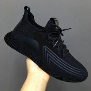 Women Canvas - Black Outdoor Running Sport Trainers Casual Shoes