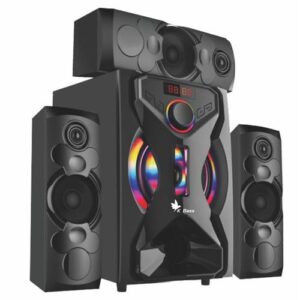 3.1 CH Home Theater Speaker System with 6.5" Subwoofer, Bluetooth, USB, FM, SD, Remote Control, 40W + 10W×3 Output, Digital Amplifier, AC/DC Power (KB3020)