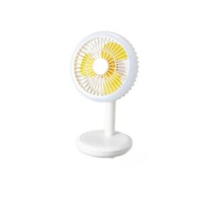 DP-7632 Rechargeable Desktop Table Fan with LED Light (4000mAh)