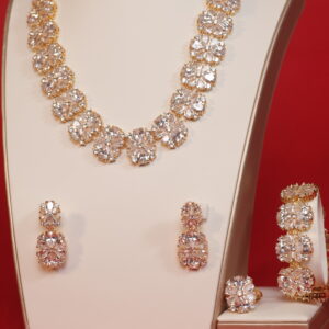The Skylar Rosegold Zirconia A.D Necklace