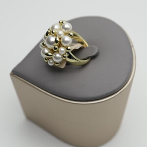 Luxe Lagoon Pearl Cluster Statement Ring