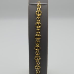 Golden Halo Circular Link Bracelet