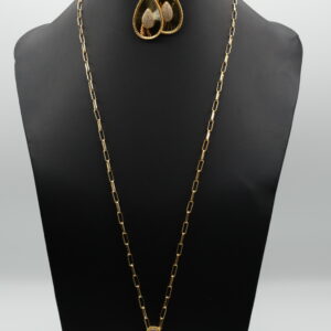 Golden Radiance Teardrop Glow Jewelry Set