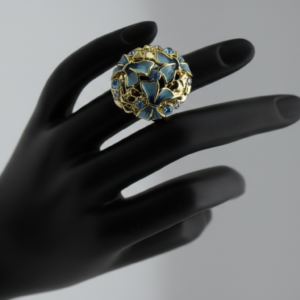 Azure Bloom Statement Ring
