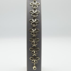 Golden Blossom Butterfly Chain Bracelet