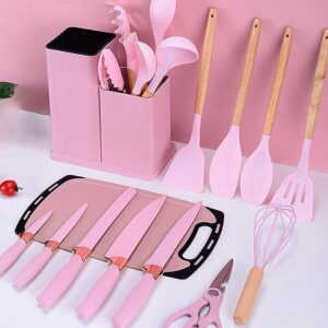 19PCS Silicone Utensils & Knife Collection